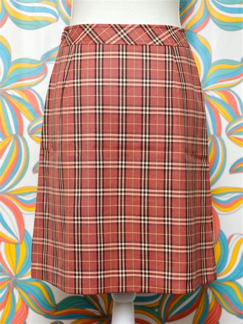 vintage Burberry pleated skirt